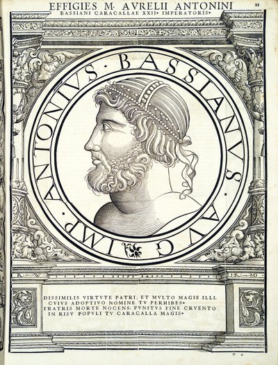 Caracalla (Antonius Bassianus), illustratie uit 